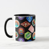 Mug RICK ET MORTY™| Motif des patchs spatiaux (Gauche)