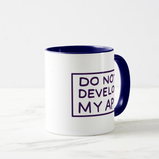 MUG RICK ET MORTY™| NE PAS DÉVELOPPER MON APP (Devant droit)