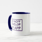 MUG RICK ET MORTY™| NE PAS DÉVELOPPER MON APP (Devant gauche)