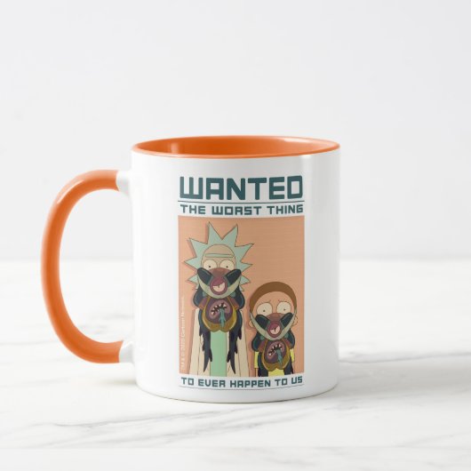 Mug RICK ET MORTY™| Poster Recherché de Glorzo (Gauche)