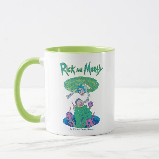Mug RICK ET MORTY™| Secourt du portail (Gauche)