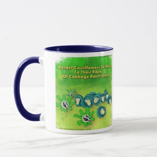 Mug Rick London Border Collie Fleur Comique Funny (Gauche)