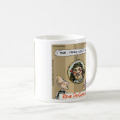 Mug Rick London Cartoons Descartes Clock Comique (Devant droit)