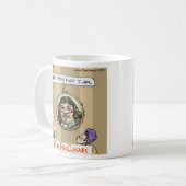 Mug Rick London Cartoons Descartes Clock Comique (Devant gauche)
