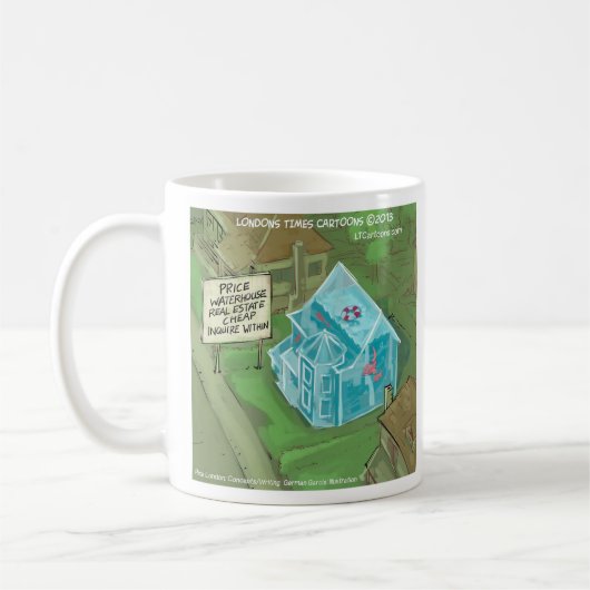 Mug Rick London Funny Maison Inondée À Vendre Comic (Gauche)