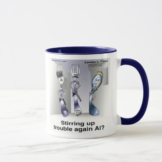 Mug Rick London Funny Silverware Police (Droite)