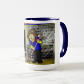 Mug Rick London "Lion Sweeps Tonight" Drôle Comique (Devant droit)