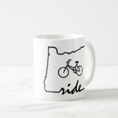 Mug Ride Oregon (Cyclisme) (Devant droit)