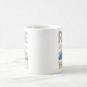 Mug Ride Waves Retro Surfboard Design (Centre)
