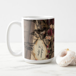 Mug Rideaux de dentelle de fenêtre d'automne victorien