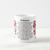 Mug Ridenour, l'origine, la signification et la crête (Centre)