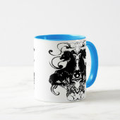 Mug Ridéveloppement de Lions Vintages avec des perruqu (Devant droit)