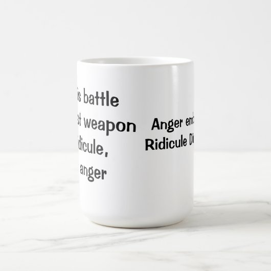 Mug Ridicule, pas colère (Centre)