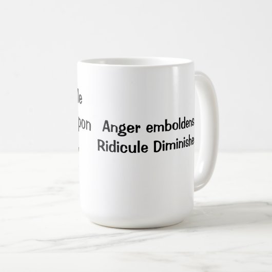 Mug Ridicule, pas colère (Devant droit)
