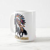 Mug Riding with Wisdom, Rooted in Spirit” (Devant gauche)