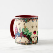 Mug RIEN MÉDIÉVAL BESTIAIRE Humain Tête Hybride Dragon (Devant gauche)