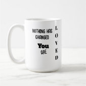 Mug Rien n'a changé, vous êtes aimé (Gauche)