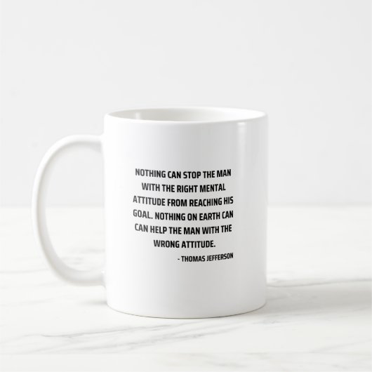 Mug Rien ne peut aider une mauvaise attitude - Thomas  (Gauche)
