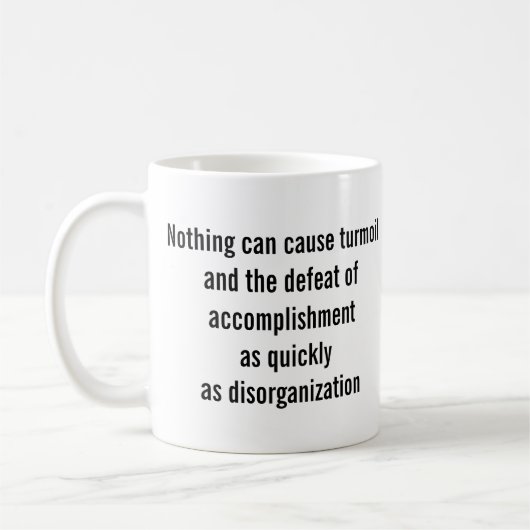 Mug "Rien ne peut causer de troubles..." (Gauche)