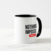 Mug Rien n'est impossible Matthieu 19:26 (Devant droit)