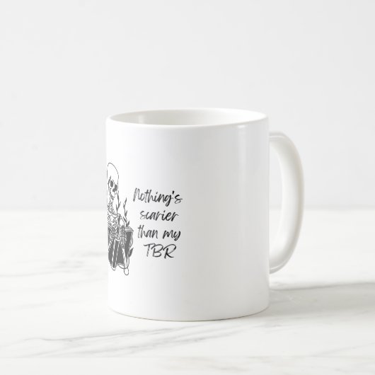 Mug Rien n'est plus effrayant que mon TBR (Devant droit)