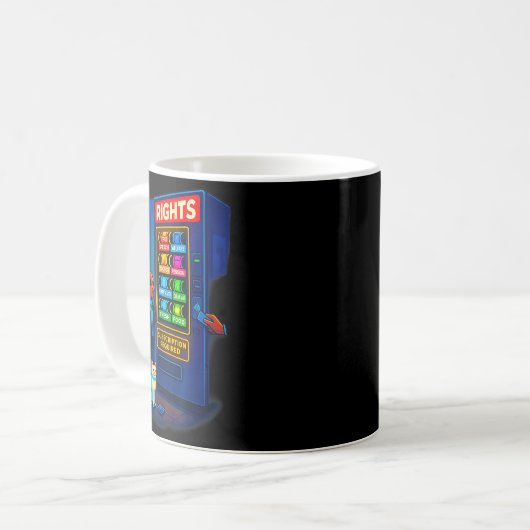 Mug Rights Behind A Paywall Funny Satire Gift (Devant gauche)