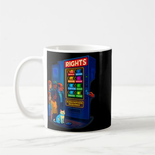 Mug Rights Behind A Paywall Funny Satire Gift  (Gauche)
