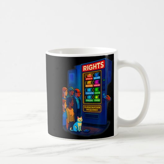 Mug Rights Behind A Paywall Funny Satire Gift  (Droite)
