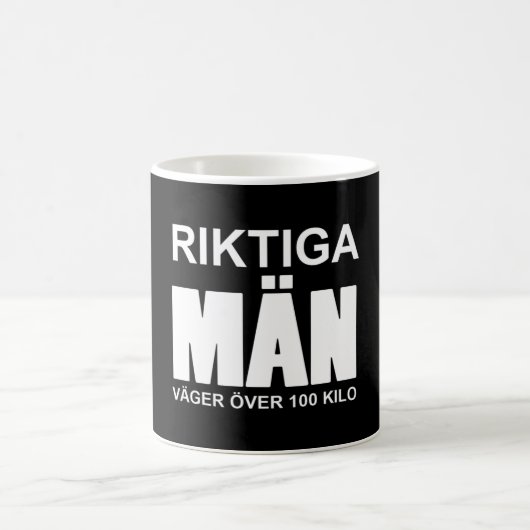 Mug Riktiga män väger över 100 kilo (Centre)