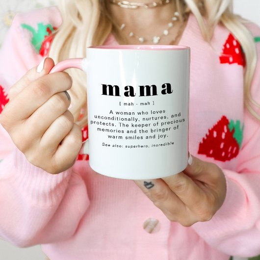 Mug RILEY Modern Cute Mama Définition Fête des mères