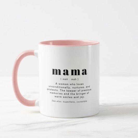 Mug RILEY Modern Mama Définition Fête des Mères Photo (Gauche)