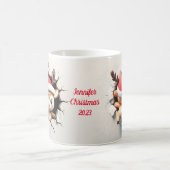 Mug Rindeer avec Santa Hat 3D Breakout (Centre)