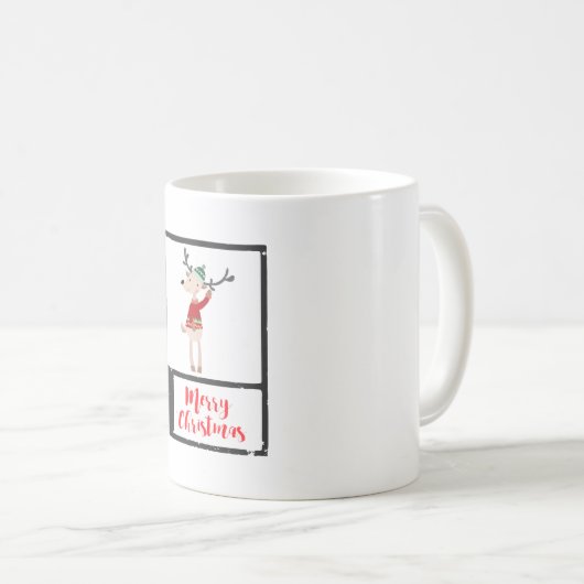 Mug Rindeer De Noël Dans Un Gros Chaud (Devant droit)