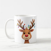 Mug Rinder aux lumières de Noël (Gauche)