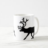Mug Rinder noir / Silhouette caribou (Devant droit)
