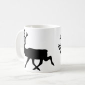 Mug Rinder noir / Silhouette caribou (Devant gauche)