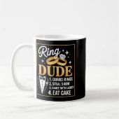 Mug Ring Security Wedding Party Funny Ring Bearer  (Gauche)