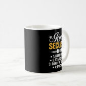 Mug Ring Security Wedding Party Funny Ring Bearer  (Devant droit)