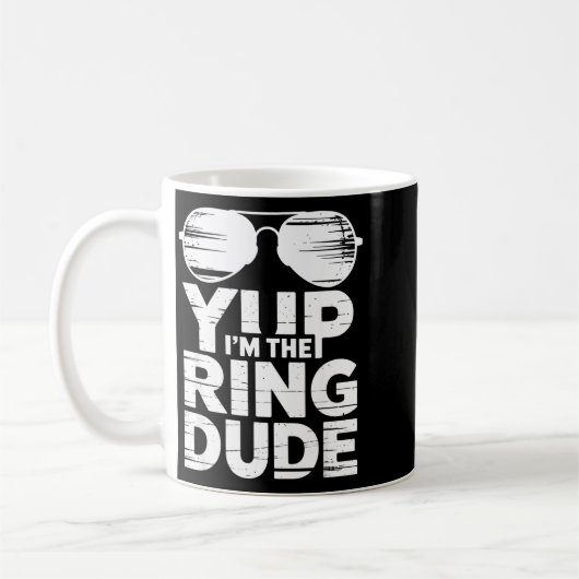 Mug Ring Security Wedding Party Funny Ring Bearer (Gauche)