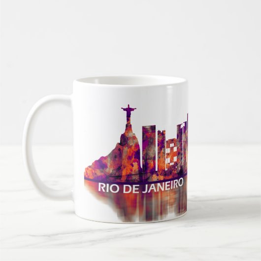 Mug Rio de Janeiro Brazil Skyline (Gauche)