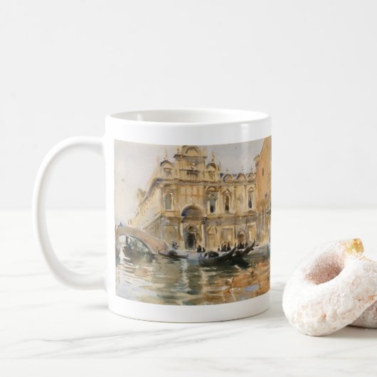 Mug Rio dei Mendicanti, Venise par John Singer Sargent (Avec donut)