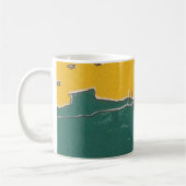 Mug RiodeJaneiro RJ Brésil vert et jaune (Gauche)