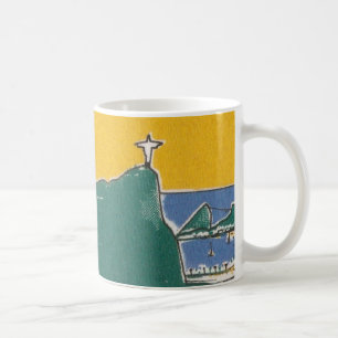 Mug RiodeJaneiro RJ Brésil vert et jaune