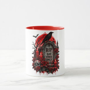 Mug RIP Mauvaises Vibrations Uniquement Gothique Hallo