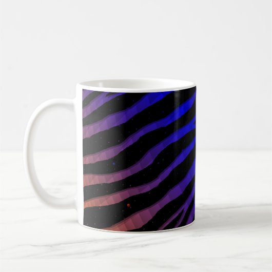 Mug Ripped SpaceTime Stripes - orange/bleu (Gauche)