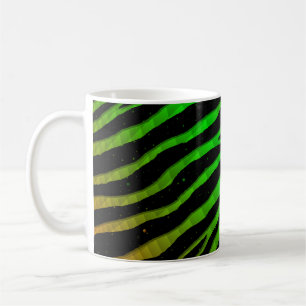 Mug Ripped SpaceTime Stripes - orange/vert
