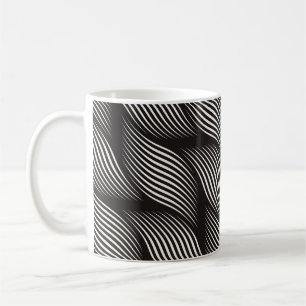 Mug Ripple motif, texture vintage tendance.
