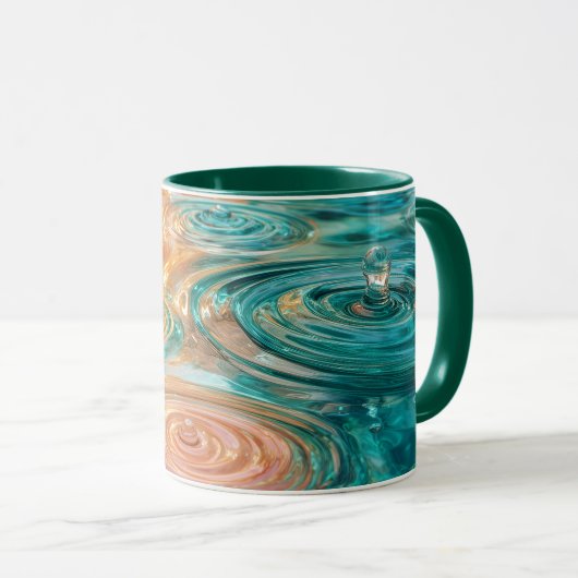Mug Ripples of Tranquility Abstract Water Harmony (Devant droit)