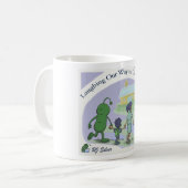 Mug Rire notre manière à de bons contrats (Devant gauche)