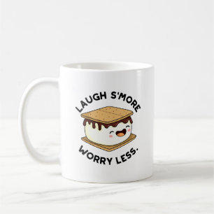 Mug Rire Plus Inquiète Moins Drôle Pun Smore